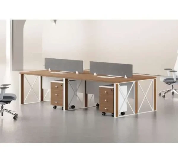Cube 4 seats Workstation without storages