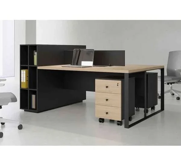 Latus Cabinet 2 Seats Workstation without storages