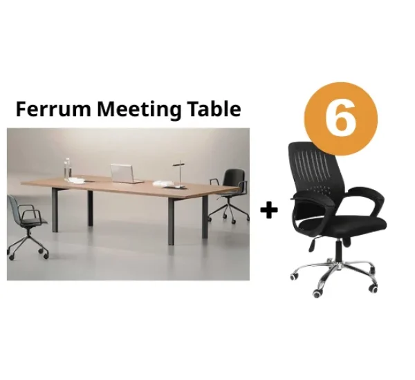 Ferrum Meeting Table Package