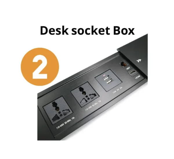 2 Desk Socket Box Package